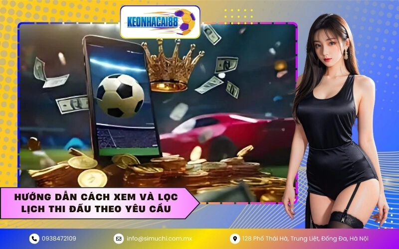 Hướng dẫn cách xem và lọc lịch thi đấu theo yêu cầu